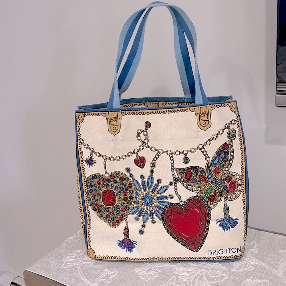 Brighton NWT Glittering Love Large Tote Bag